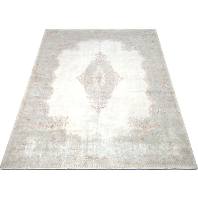 1940s 1940s Persian Kerman Rug For Sale - Image 5 of 7