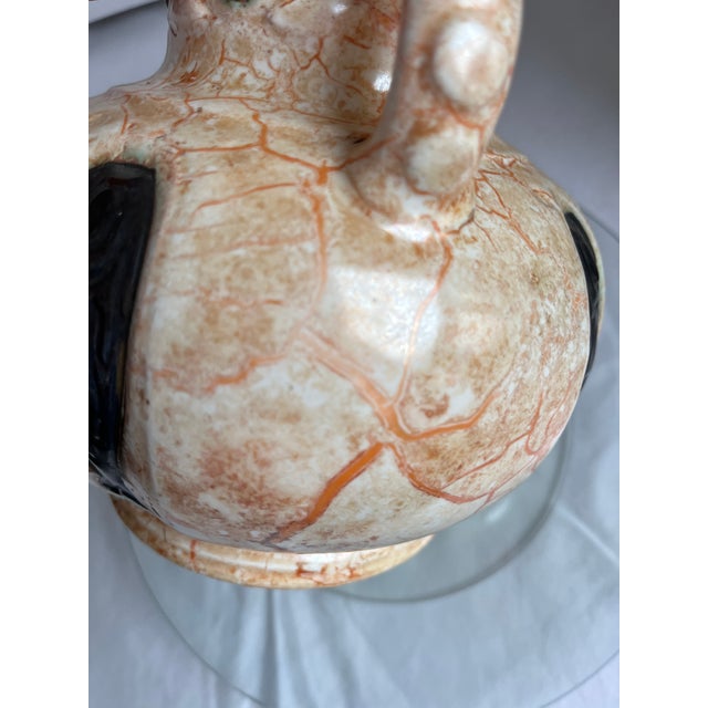 “Alienware” Ditmar Urbach Handled Fish Vase Vintage 1930s Czech Art Deco - Model 8197 Maker/Designer: Ditmar Urbach For Sale - Image 9 of 14
