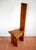 Mid-Century Tall Brutalist Artisan Accent Chair in Wood, 1970s For Sale - Image 16 of 18