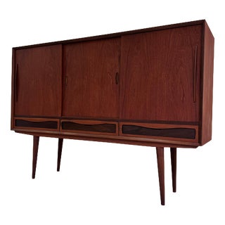 High Sideboard in Teak, Denmark, 1960s For Sale