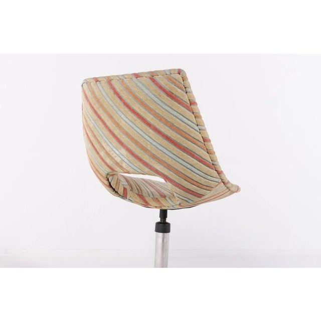 Textile Set of Italian Desk Chairs by Augusto Bozzi for Saporiti, 1970s For Sale - Image 7 of 10