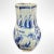 Antique 19th century Chinese blue and white ceramic meiping vase in a rare hexagonal form. The exterior features hand-...