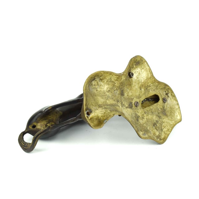 Brass Mid 20th Century Solid Brass Mare and Foal Horses on a Base Figurines For Sale - Image 8 of 8