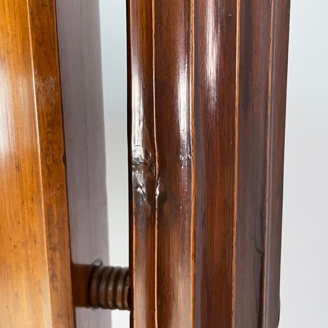 Empire Italian Self-Supporting Floor Mirror in Wood, 1850s For Sale - Image 10 of 18