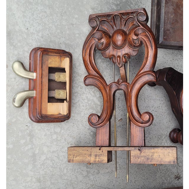 Circa 1860 Steinway Solid Rosewood Large Square Piano For Sale - Image 16 of 17