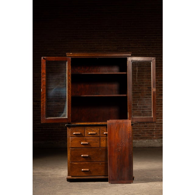 1930s C. 1930 Laboratory Cabinet by Kewaunee Mfg. Co. For Sale - Image 5 of 17
