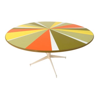 Rare Mid-Century Modern Peter Pepper Products Pinwheel Dining Table For Sale