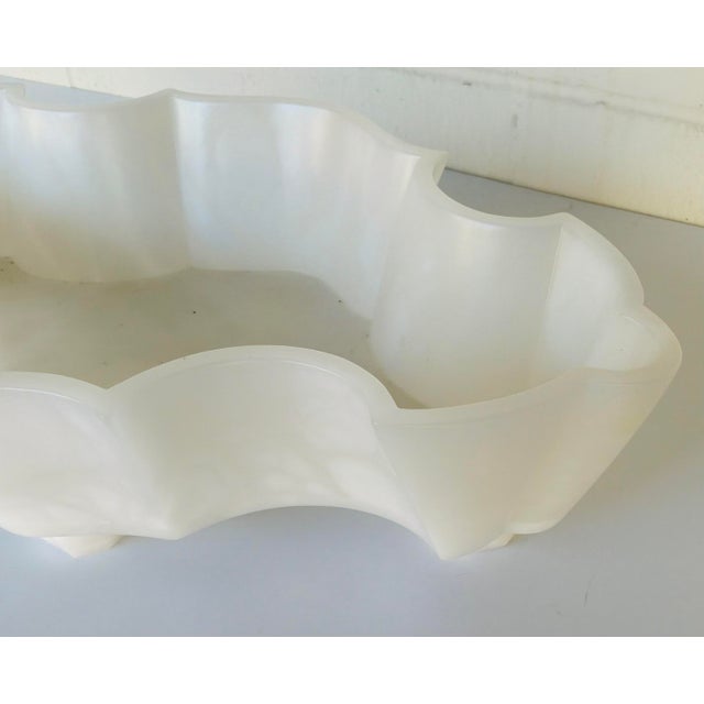 Original retail $3497, stylish Study A Home Modern Alabaster Quatra Bowl, showroom floor sample