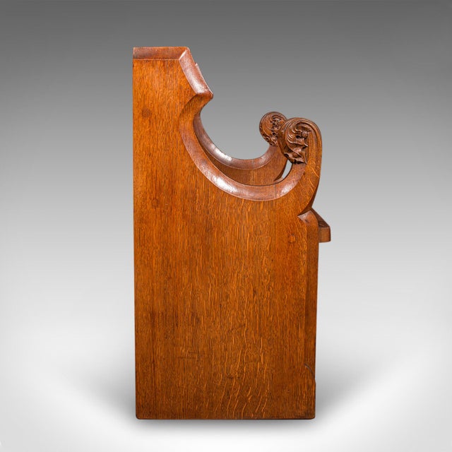 Gothic Antique Hall Settle, Scottish Oak Seat & a Half Bench, Gothic Revival, Victorian For Sale - Image 3 of 10