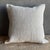 Creamy white hemp rug pillow with original seams. Soft hand, linen blend backing with zipper closure. Spot cleaning is...