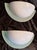 Vintage Glare-Free Wall Lamps with White Lacquered Metal Reflector and Tinted Acrylic Frame, 1990s, Set of 2 For Sale - Image 6 of 7