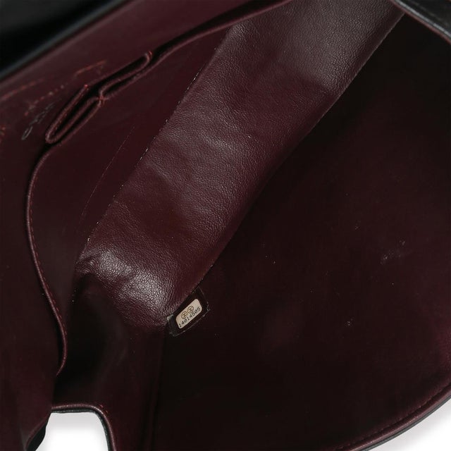 Black Quilted Lambskin Medium Classic Double Flap Bag For Sale - Image 9 of 9