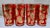 1960s 1960s Culver 22k Red & Gold Paisley Highball Glasses & Basket – Set of 8 For Sale - Image 5 of 10