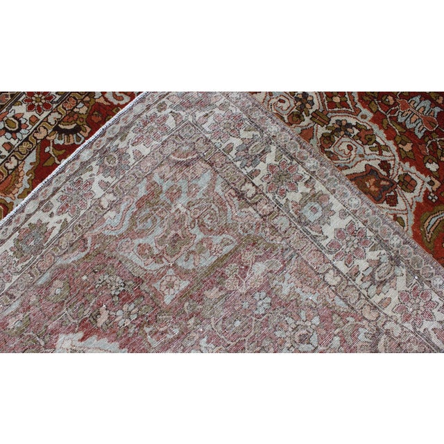 Antique Persian Bakhtiari Rug With Classic Central Medallion Design For Sale In Atlanta - Image 6 of 6
