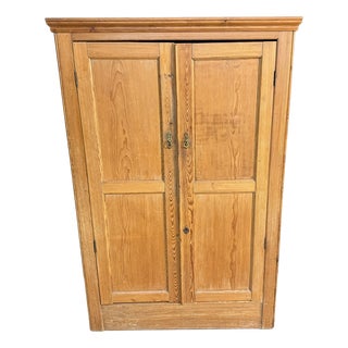 Antique Pine Larder Cabinet, 1880 For Sale