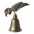 1970s Silver Plate & Abalone Parrot Dinner Bell For Sale