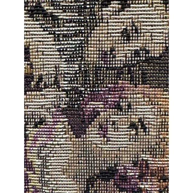 French Country Mid-20th Century Aubusson-Style Figural Woven Tapestry in Gilt Frame For Sale - Image 3 of 3