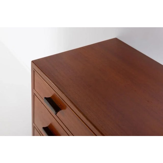 Brown Danish Modern Chest of Drawers from Rud Rasmussen, 1950s For Sale - Image 8 of 14