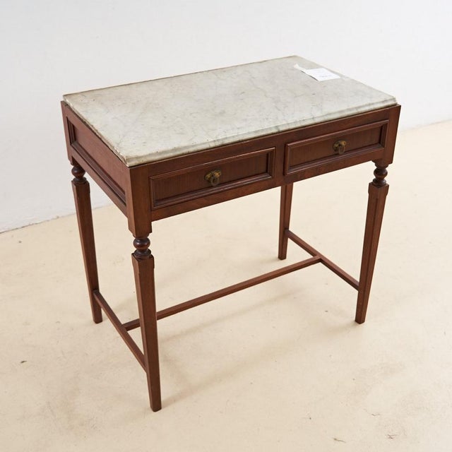 Vintage desk with marble top height: 82 width: 82 depth: 51 additional information style: vintage production period: 1930...