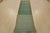 Tabriz Runner 3’1” X 12’9” Green Wool Vintage Distressed Hand-Knoted Rug For Sale - Image 11 of 12