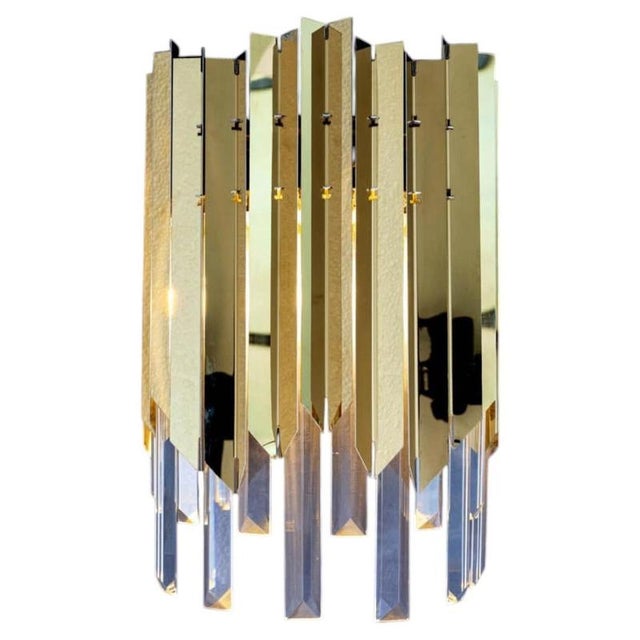 Gold Collection Andromeda Wall Lamp in Metal and Glass by Jago For Sale - Image 8 of 8