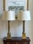 Neoclassical Large-Scale Mid-20th Century Neoclassical Patinated Brass Table Lamps — A Pair For Sale - Image 3 of 12
