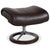 Set of Aura Leather Recliner and Ottoman from Stressless For Sale - Image 6 of 18