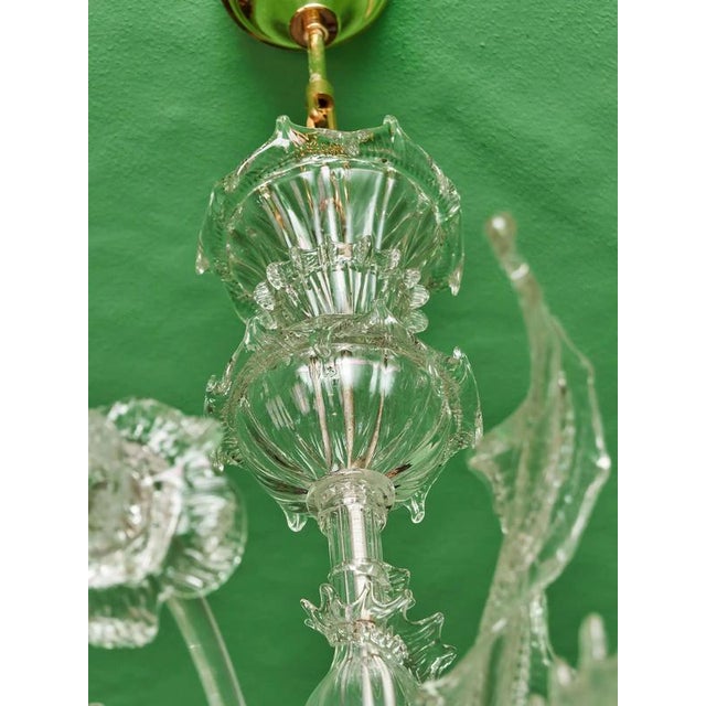 Venetian Murano Crystal Chandelier, Italy, 1950 For Sale - Image 9 of 10