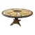 Regency Style Carved Gilt Base Marble Specimen Top Round Center Table For Sale