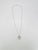White Round Diamond Open Heart Necklace in 14k White Gold For Sale - Image 4 of 7