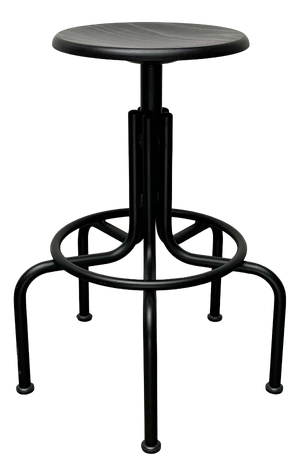 German Industrial Swivel Stool from Lambert