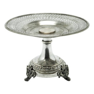 Polish Biedermeier Bowl on Stand by Henniger, 1850s For Sale