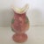 Arts & Crafts Hull U. S. A. Pottery Double Handle Pink and Yellow Magnolia Flower Vase For Sale - Image 3 of 13