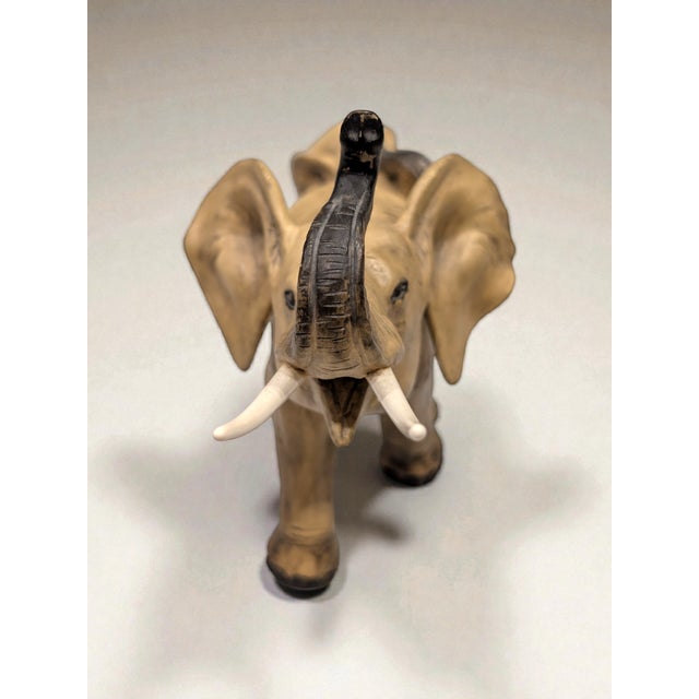 Vintage Italian Ceramic Elephant Figurines – Guido Cacciapuoti Mother & Baby Calf Sculpture, Mid-Century Animal Décor, Made in Italy For Sale - Image 4 of 5