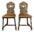 Late 19th Century Carved Wooden Chairs, Set of 2 For Sale