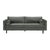Boho Chic Cave Ash Gray Velvet Sofa For Sale - Image 3 of 7