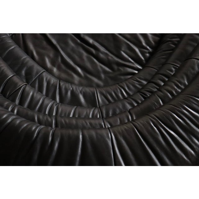 DS-1025 Terrazza Sofa in Black Leather by Ubald Klug for de Sede, 1970s For Sale - Image 13 of 16