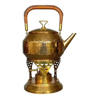1900s WMF Samovar Art Nouveau Jugendstil Copper and Brass Liberty Style For Sale