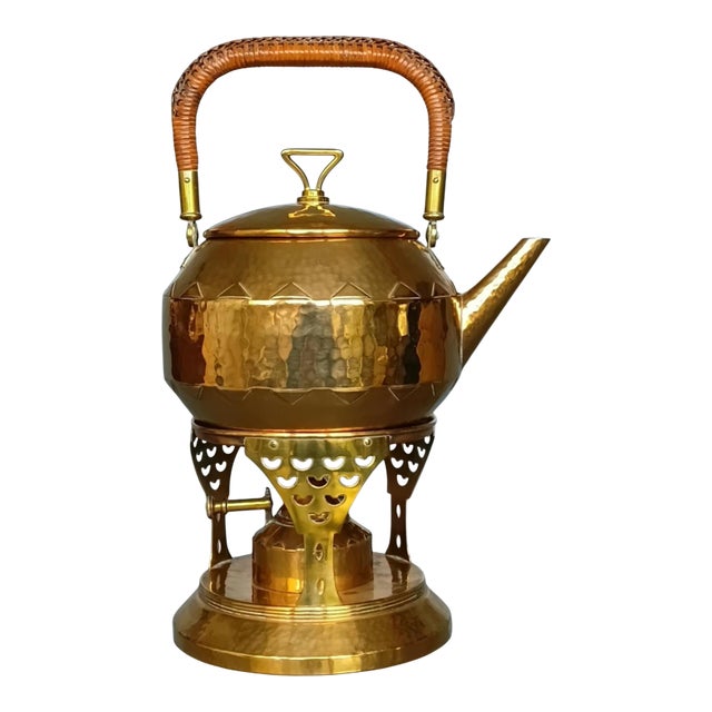 1900s WMF Samovar Art Nouveau Jugendstil Copper and Brass Liberty Style For Sale