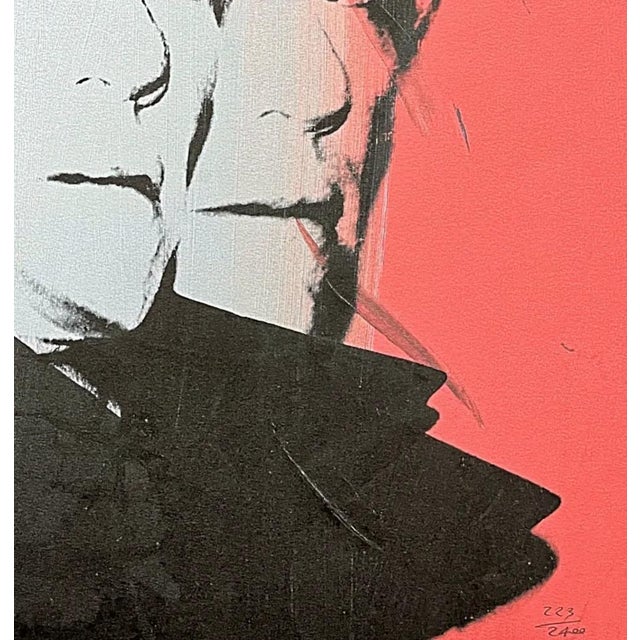 After Andy Warhol, Self Portrait Grey-Red, 1980s, Print For Sale - Image 4 of 6