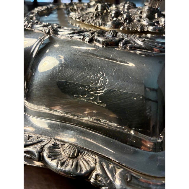 Antique English Silver-Plate Four Piece Entre’e Servers, Sheffield For Sale - Image 11 of 11