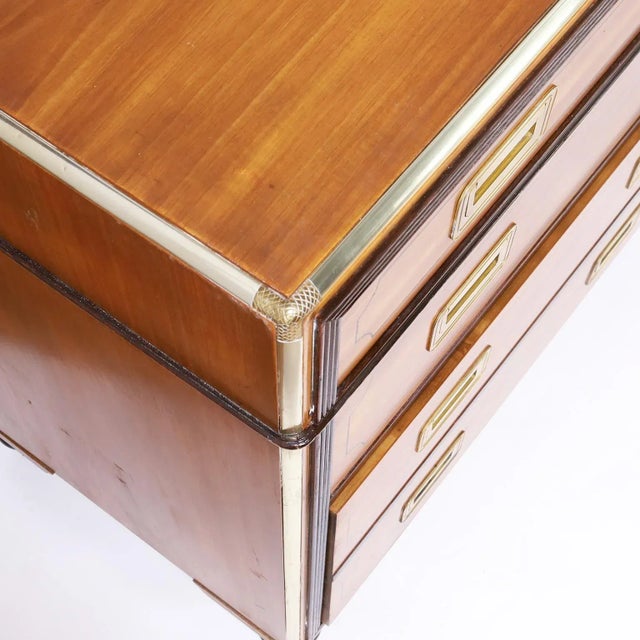 Campaign Style Desk or Credenza For Sale In West Palm - Image 6 of 11