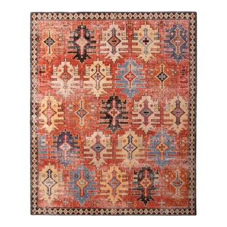 Rug & Kilim’s Distressed Homage Rug in Red, 8x10 For Sale