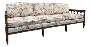 Vintage Mid Century Traditional Sofa