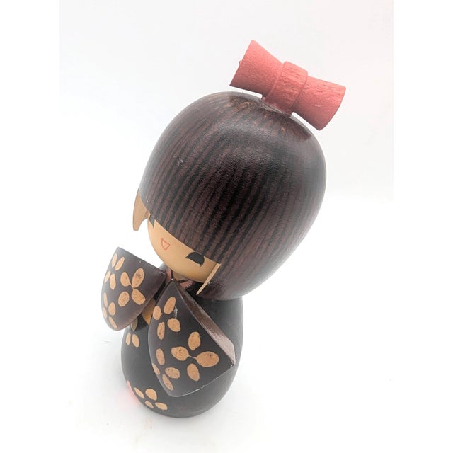 Wood Vintage Japanese Wood Kokeshi Doll For Sale - Image 7 of 12