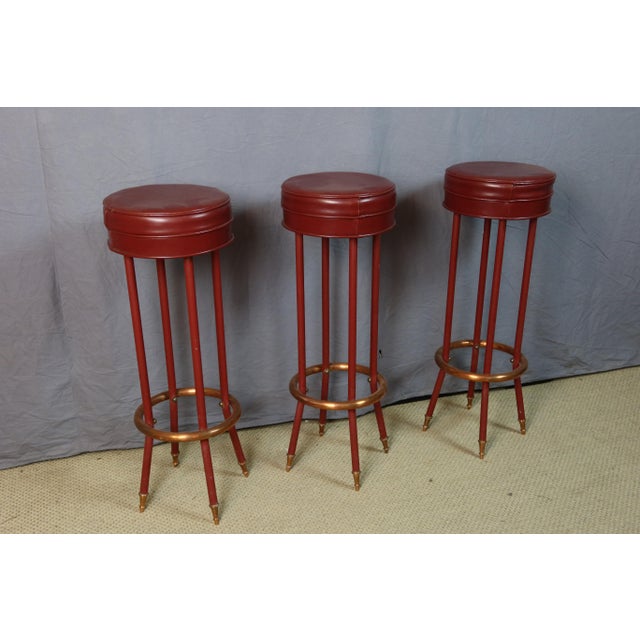 Vintage Bar Stools, 1970s, Set of 3 For Sale - Image 10 of 10