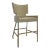Barbara Barry for Baker / McGuire Modern Gray Woven Resin Outdoor Key Bar Stool For Sale