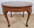 Brown Vintage Circular Coffee Table in Mahogany with Cabriole Legs, 1970s For Sale - Image 8 of 13