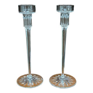 1990s Rogaska Richmond Candlesticks - a Pair For Sale