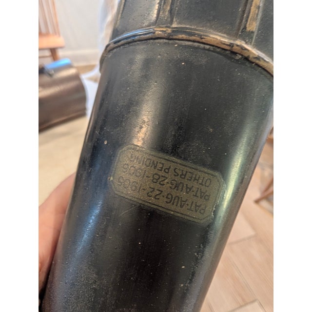 Antique Thomas Edison Phonograph With Black Horn and Music Cylinders For Sale - Image 13 of 18